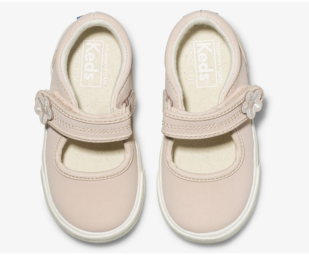 Keds Slip Ons Pink - Ella Mary Jane - Kids WCZVGE-827